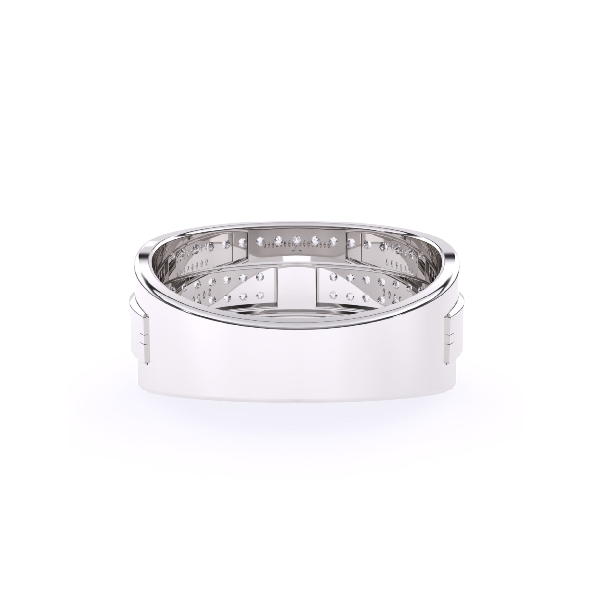 Designer Two Tone Cluster Diamond Ring